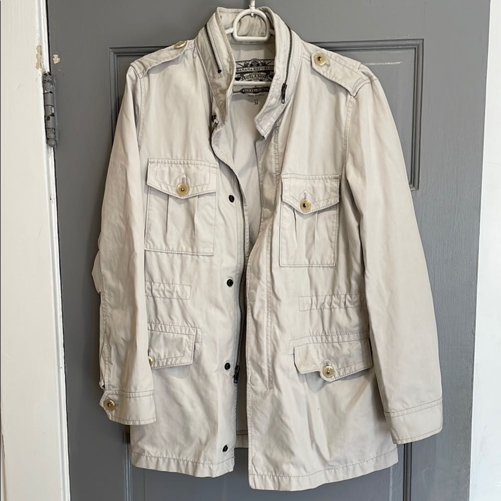 Banana Republic Beige Utility Jacket